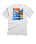 Haleiwa North Shore Collage - White Short Sleeve Crewneck T-Shirt